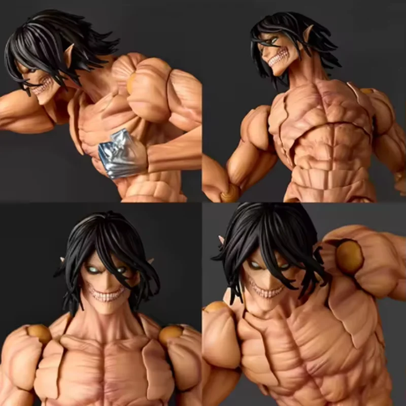 هجوم ساخن على تيتان إرين جايجر عمل الشكل ريفولتيك مذهلة ياماغوتشي إرين ييغر نموذج اللعب أرقام المنقولة البلاستيكية جمع