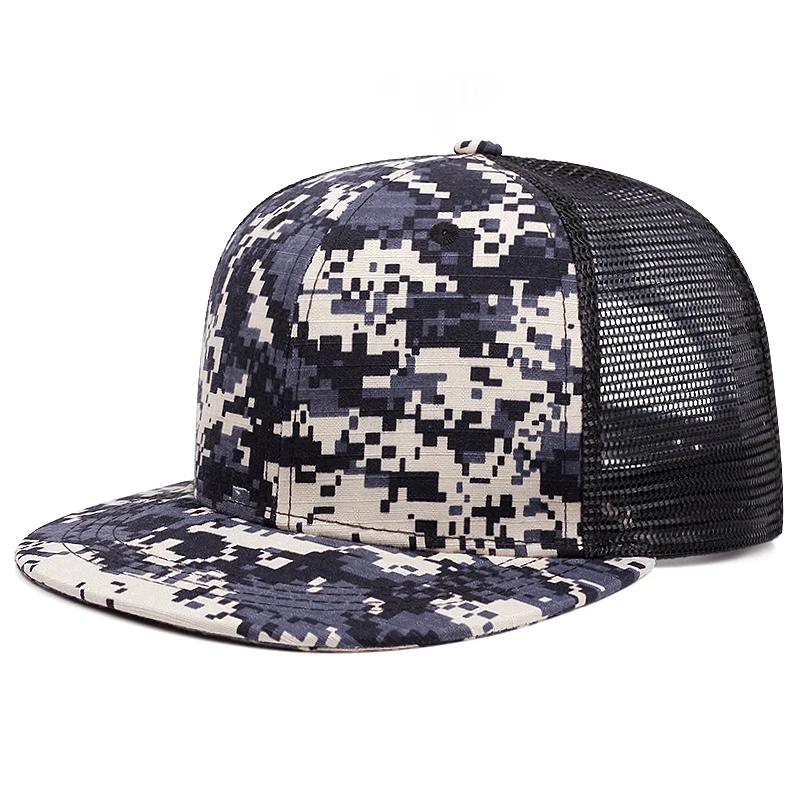 2024 New Fashion Camouflage Vintage Cap for Men Fashion Hip Hop High Quality Net Cap Snapback Outdoors Summer Hat for Women