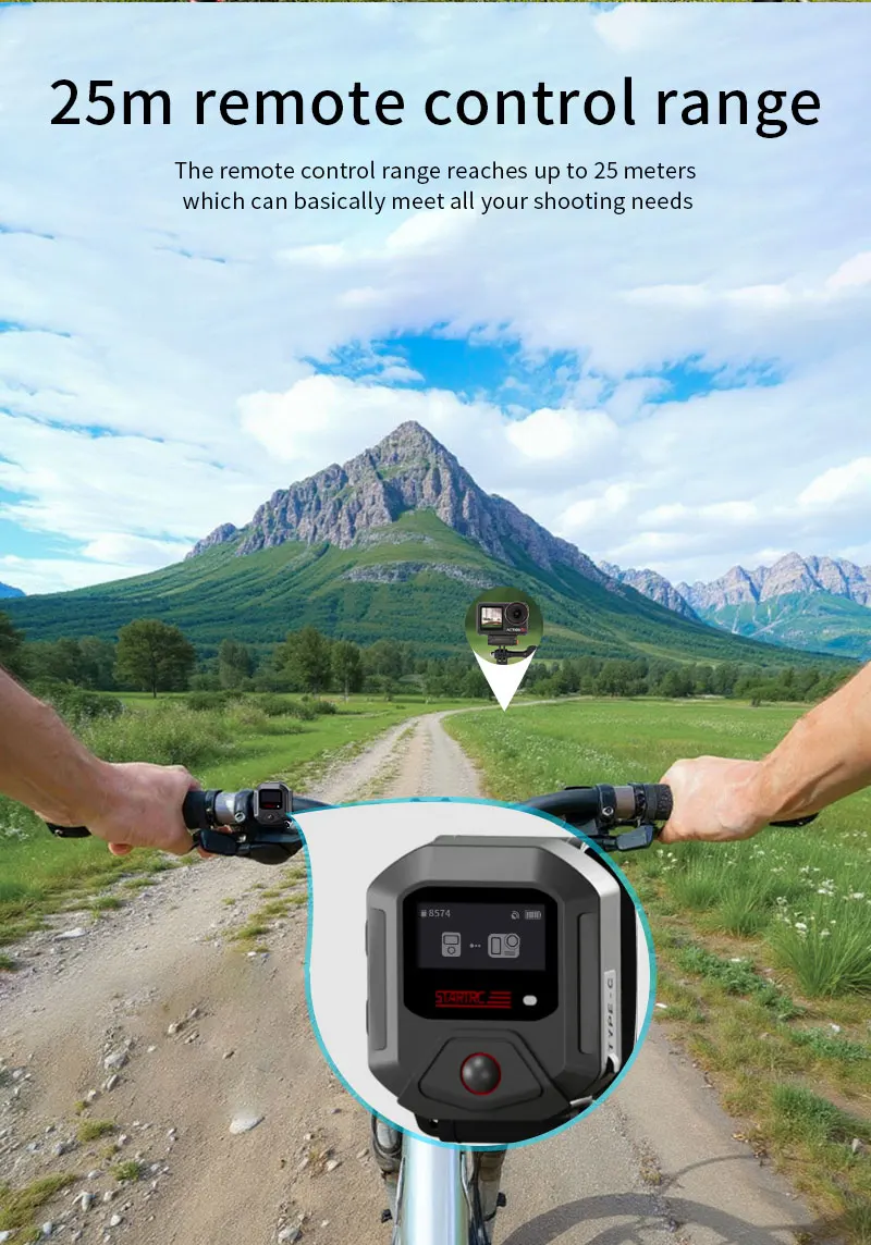 Action 5 Pro GPS Bluetooth-Fernbedienung für DJI Action 6 4 Sportkamera-Zubehör 25M Drahtlose Fernbedienung Armbanduhr – Detail 4