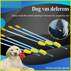 5Sets Pet Dog Artificial Insemination Catheter Pipe Tube Plastic With Foam Sponge Outer Casing Cannula Canine Clinic Supplies