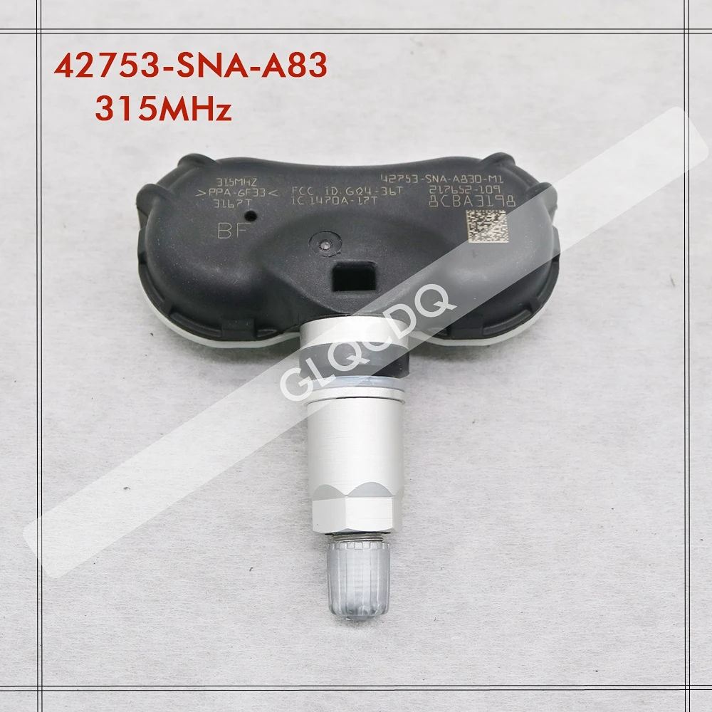 TPMS SENSOR FOR 2009-2016 HONDA INSIGHT 315MHz TIRE PRESSURE SENSOR 42753-SNA-A83 42753-SNA-A84 42753-TR0-A81 42753-TR3-A81