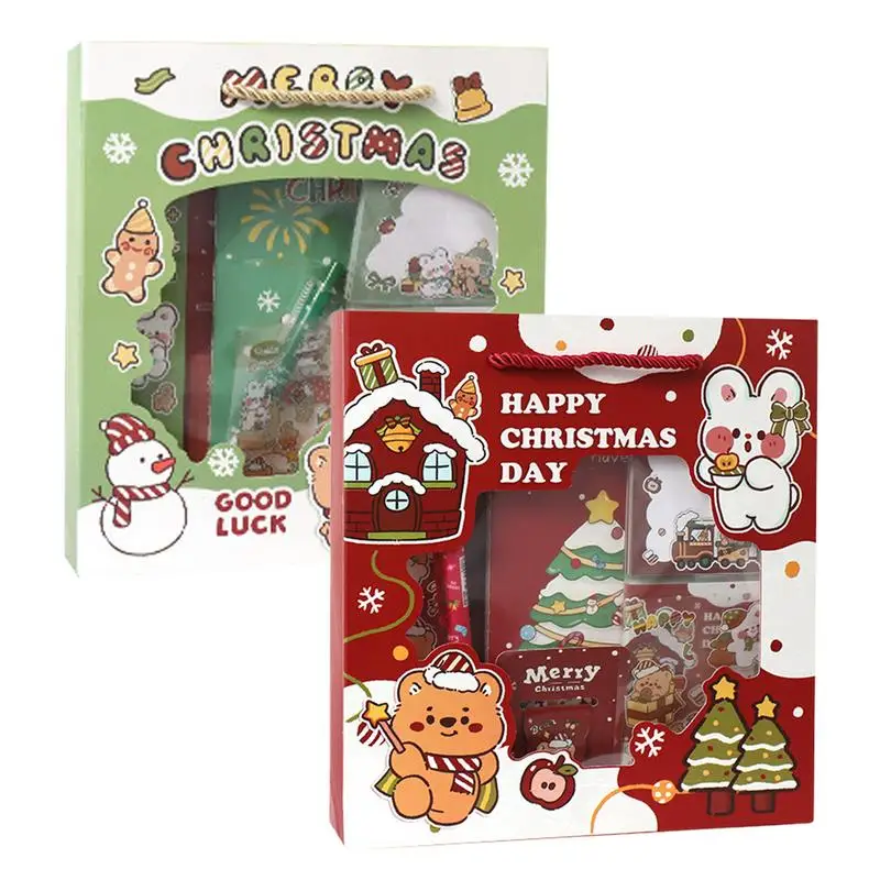 Cute Stationery For Kids Christmas Funny Students Stationery Festival Class Reward Back To School Set For Christmas Stocking