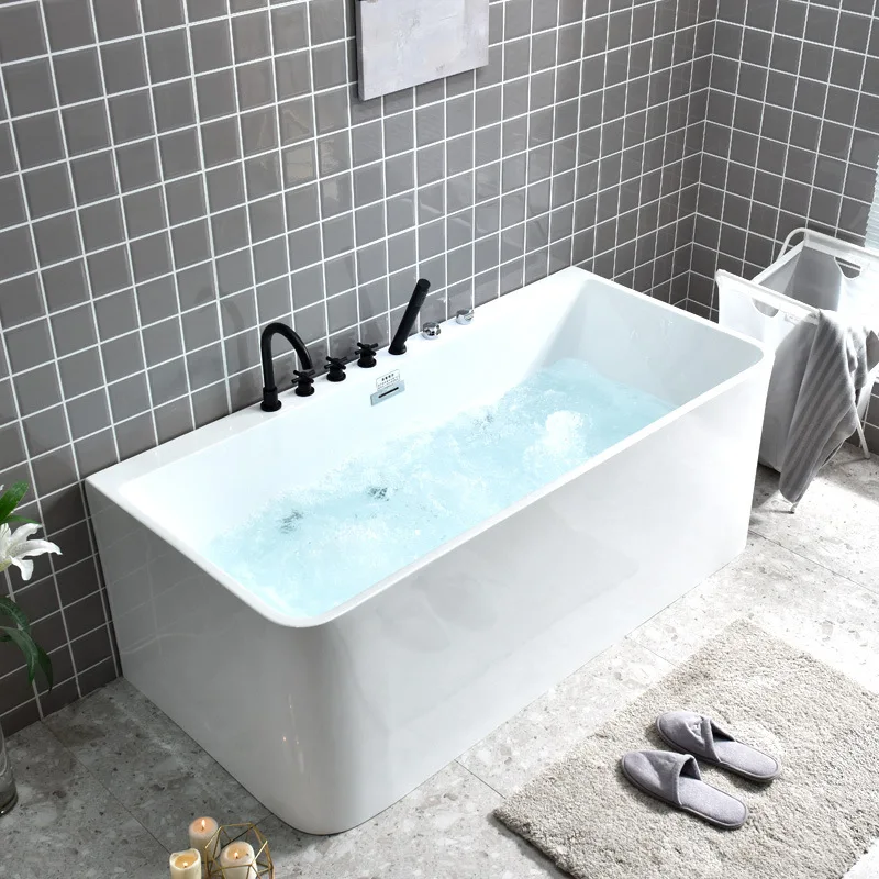 

Bathtub Household Adult Free-standing Acrylic Toilet Bathroom Deep Soaking Bath Small Unit Surf Jacuzzi