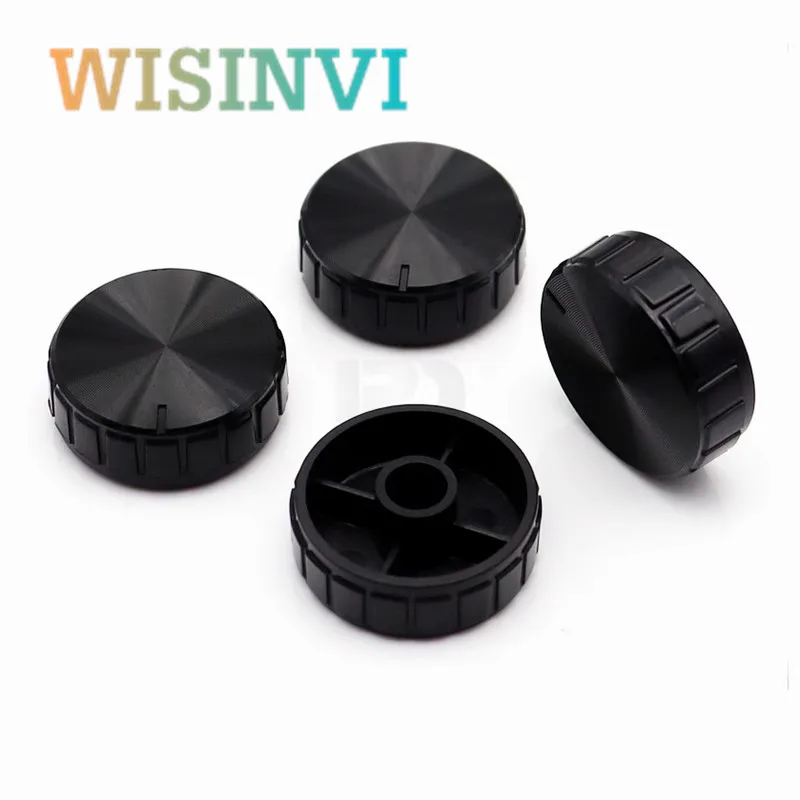 5PCS 24.5×9mm plastic stripe Potentiometer Encoder Knob Amplifier Adjusting knob cap Flower Shaped Inner Hole 6mm