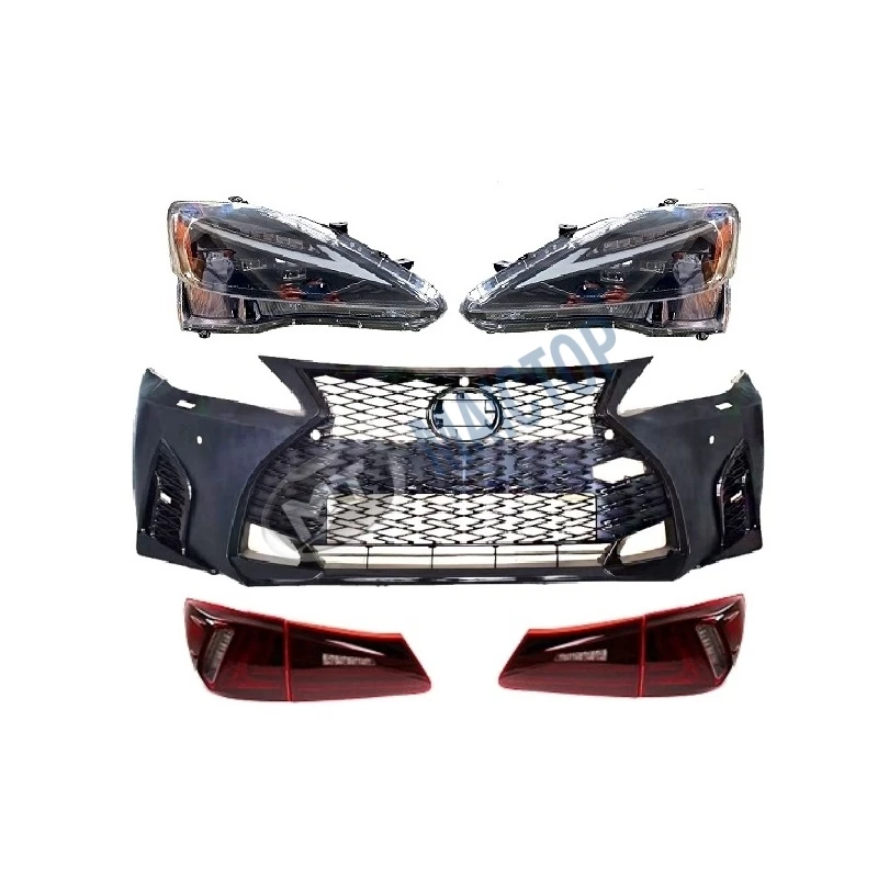 

Car Accessories Front Headlight Bumper Grill for Lexus IS IS250 IS300 IS350 Bodykit 2006-2012 Upgrade to 2021