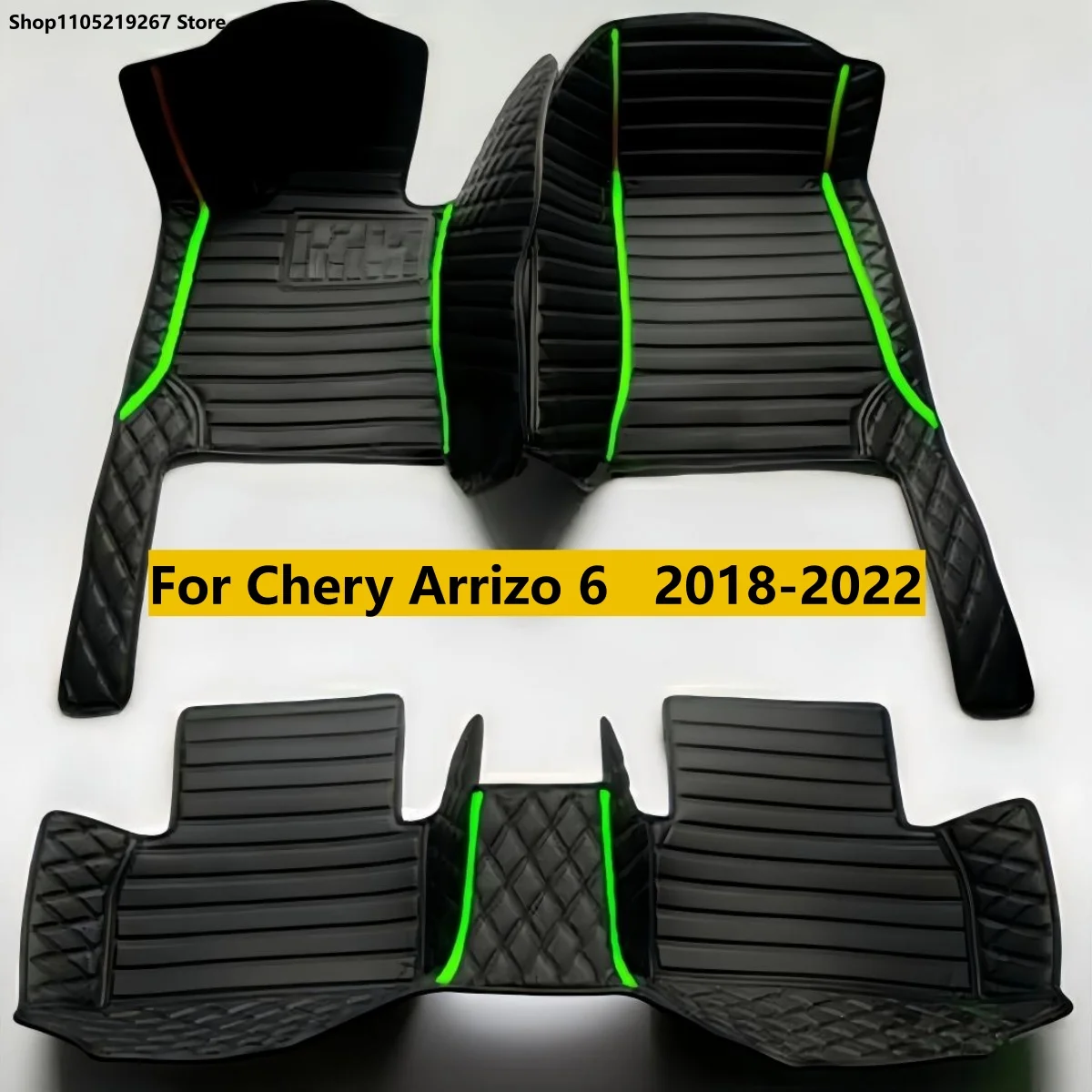 

Custom Car Floor Mats Artificial Leather For Chery Arrizo 6 2018-2022 Auto Carpets Foot Coche Interior Accessories