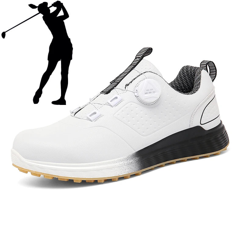 

Новинка 2024, Мужская обувь для гольфа, быстрая спортивная обувь на шнуровке без гвоздей для гольфа, Мужская Уличная обувь для фитнеса, прогулок и бега