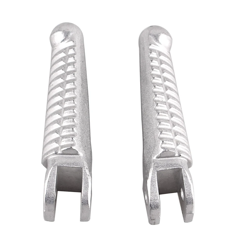 Silver Motorcycle Front Footrest Footpeg CNC Aluminum Foot Peg Rest For Ducati 848 1098 1198 2008 2009 2010 2011 2012 2013 2Pcs