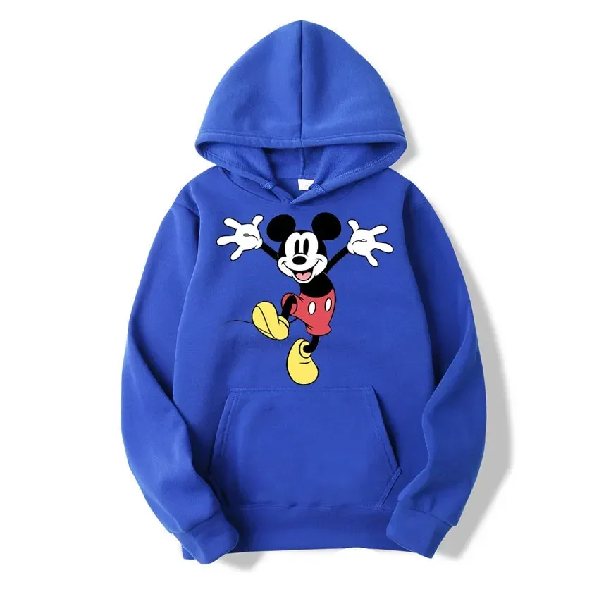 Cartoon Graphic Printed Male Sweatshirts Mickey Mouse Classic Anime Trendy Long Sleeve Men Hoodies Autumn Winter Casual Tops