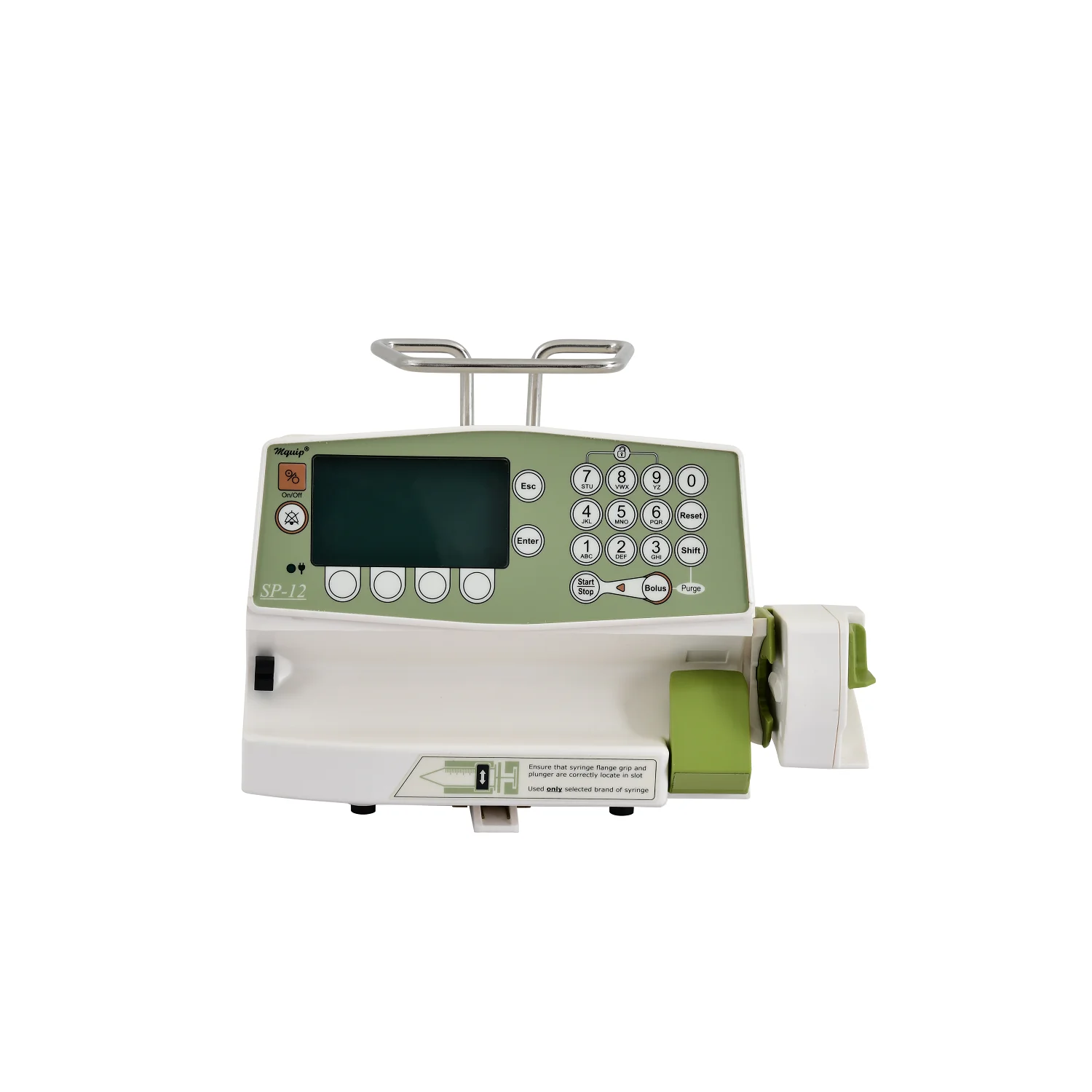 Super Selling Front Loading Syringe Infusion Pump with Newly Technology Made For Medical Uses Equipment By Exporters