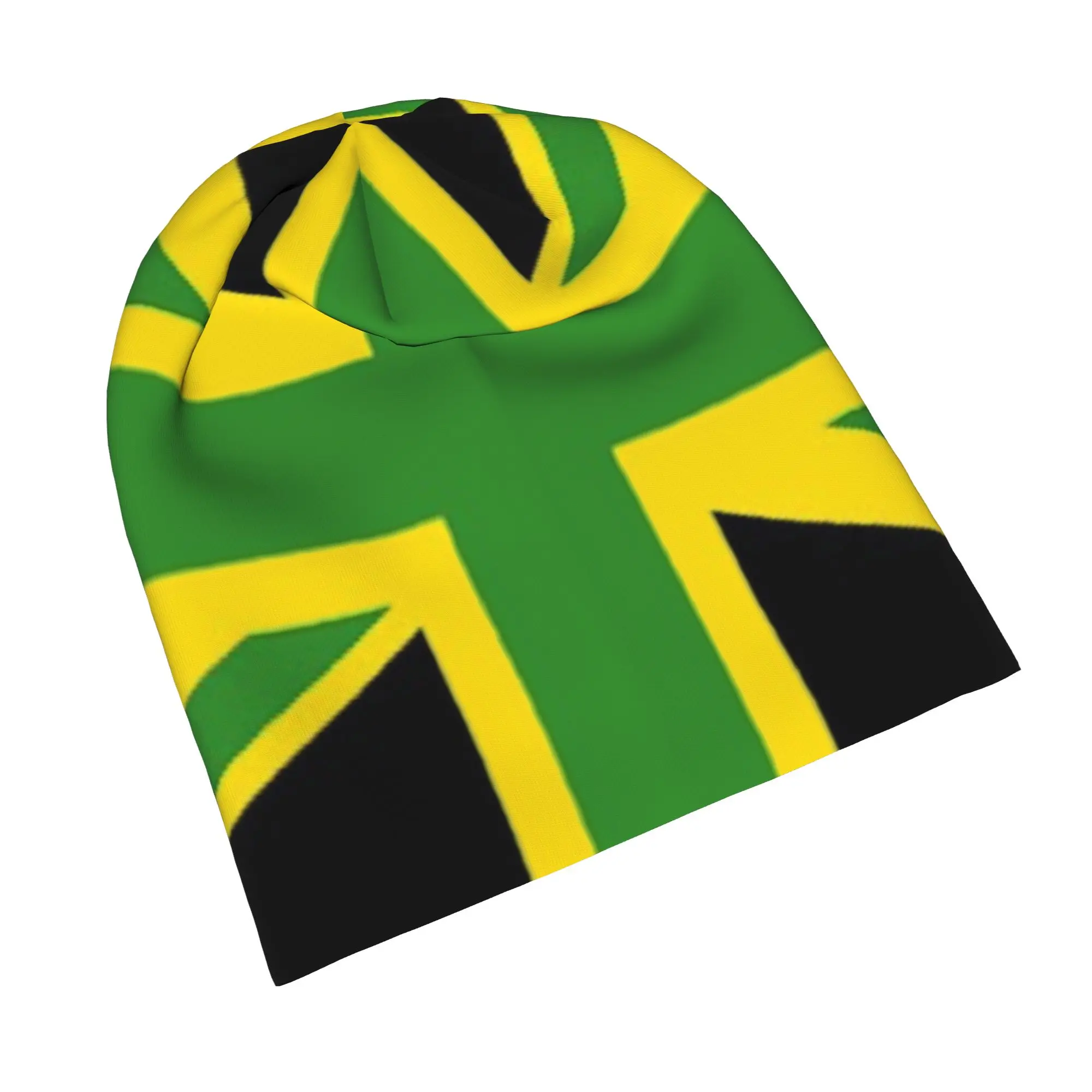 Jamaica Flag Beanie Cap for Men Women Streetwear  Cooling Skull Cap Sweat Wicking for Cycling