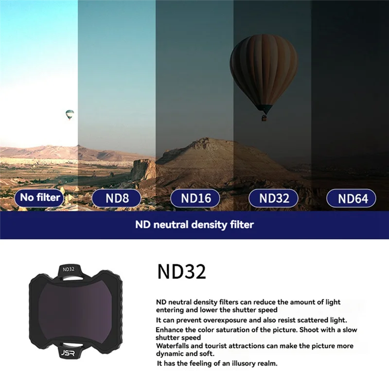 -N07R JSR JUNESTCR For O4 Air Unit Pro Filter Set ND Filter Kit Camera Protection Lens Filter For DJI O4 Air Unit Pro/Avata2