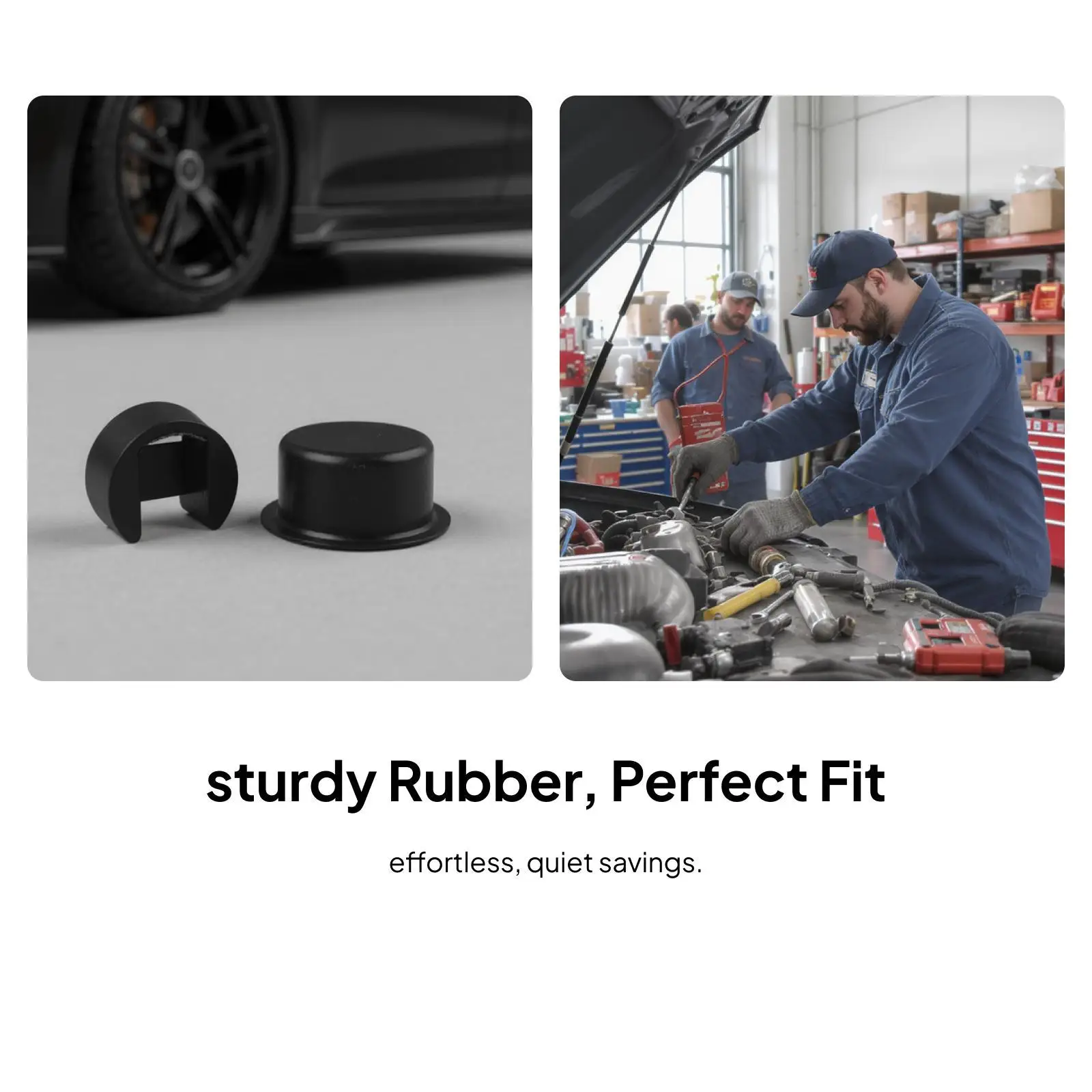 Picture 7: Automotive Tailgate Hinge Bedside Insert Kit Rubber 120x60mm for Ford Ram Truck Restoration 4pcs