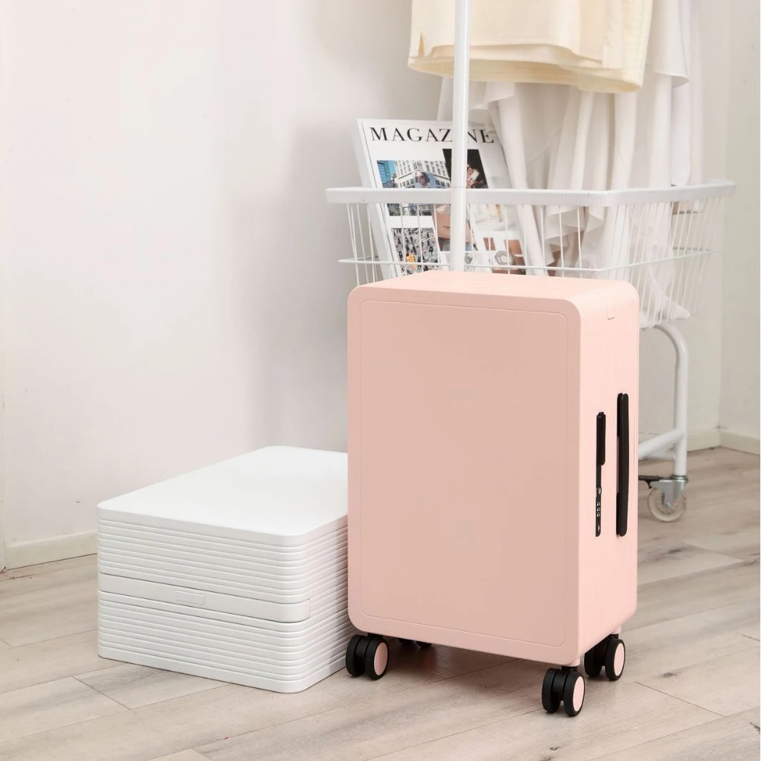 2024 Injection Moulding travel packing cubes OMI Brand luggage travel bags suitcase luggage Wide Handle Modern Carry On Suitcase