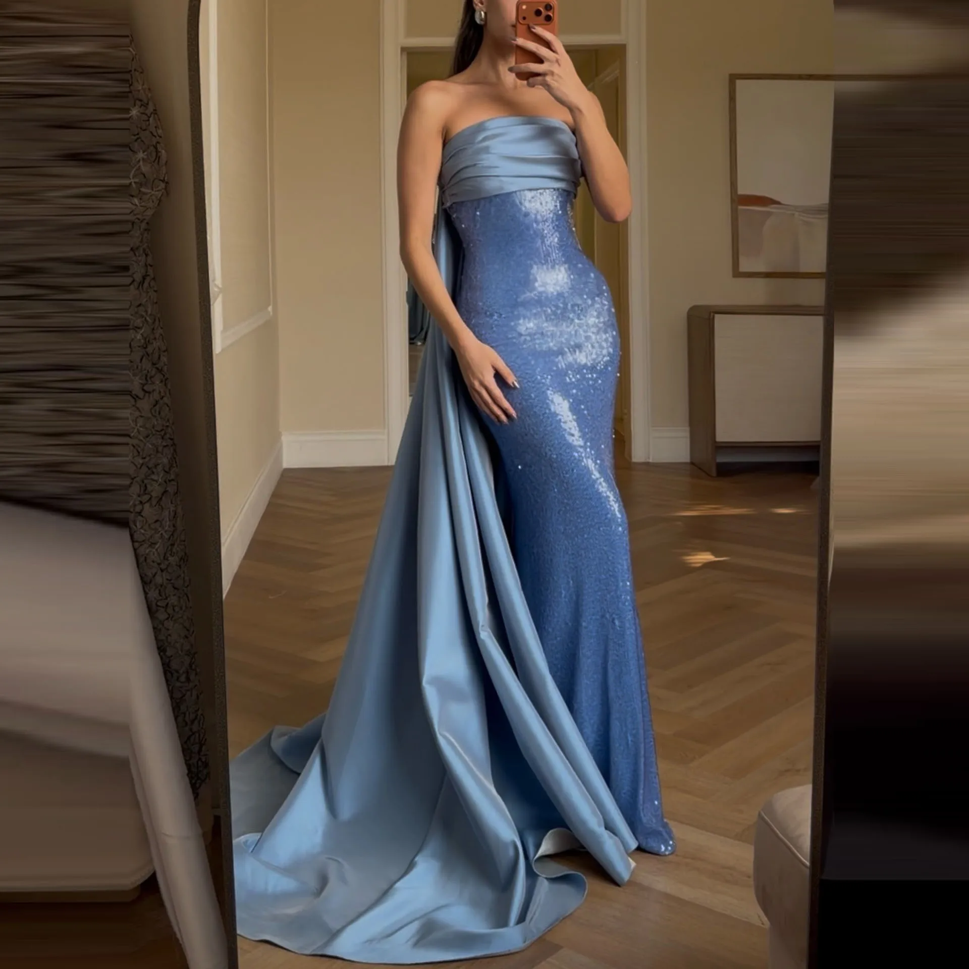 Elegant Sky Blue Me… - image