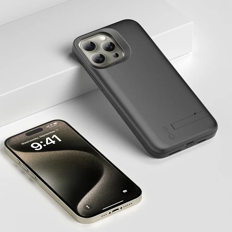 For Apple 15 Pro Back Clip Power Bank 15 Pro Max Battery Mobile Power and Phone Case