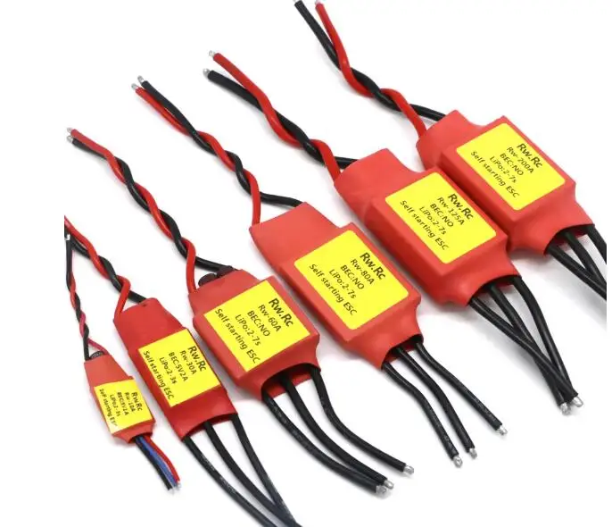 Auto-Start Brushless ESC,One Direction Zero Initialization Required 10A/30A/60A/80A/125A/200A Motor Drive Board,150W-1800W Power