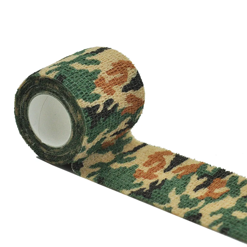 1 Roll 5*450cm Disposable Self-adhesive Flex Elastic Camouflage Bandage Tattoo Handle Grip Tube Wrap Elbow Stick Motion Tape