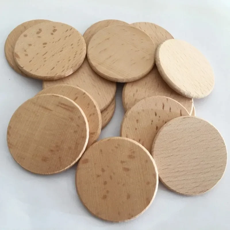 12pcs Round Wood Circles Unfinished Slices Discs DIY Original Solid Wood Crafts Coasters Painting Engraving Carving Home Decor