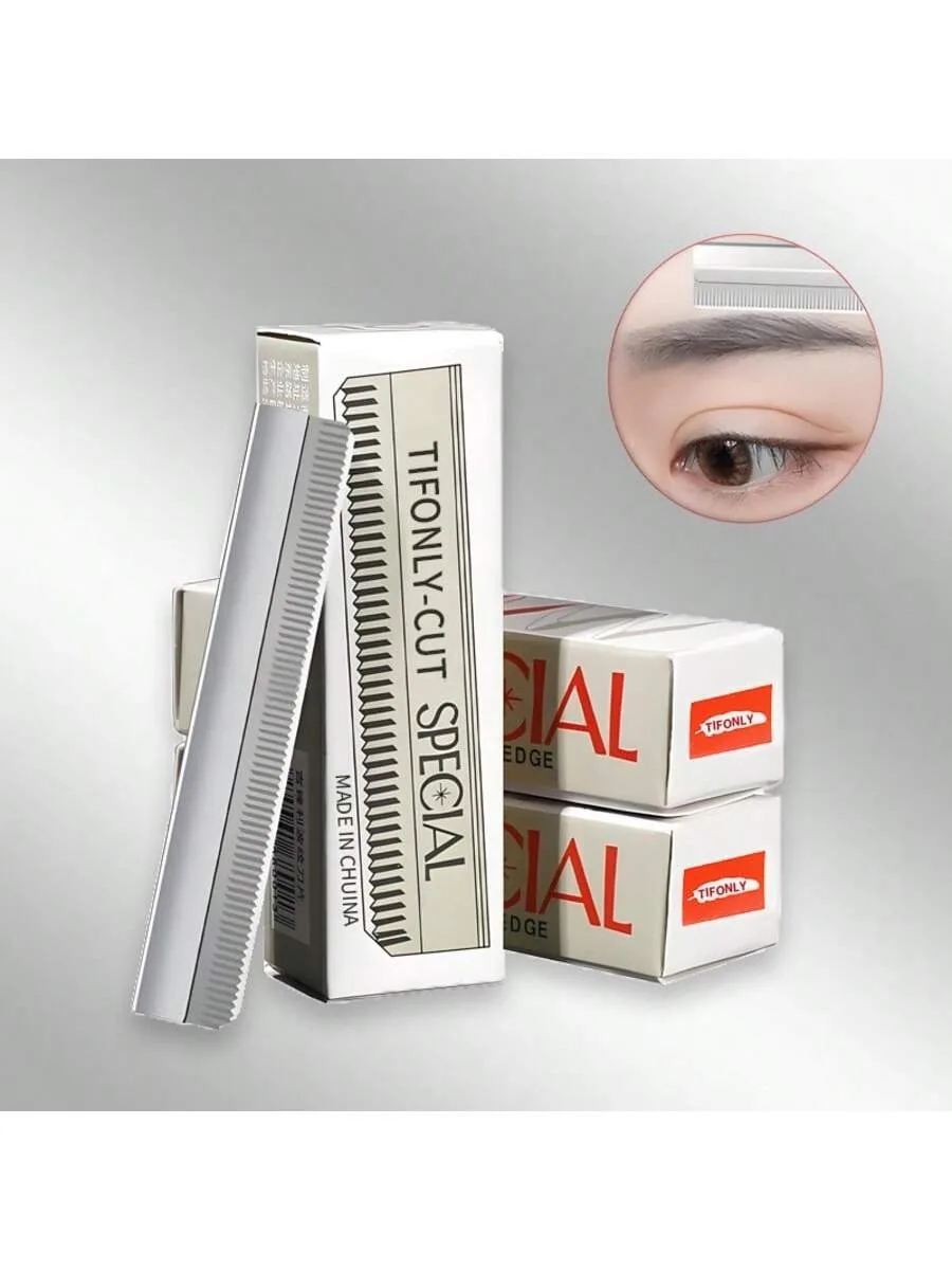 20/40/100 Stück Einzelschneide-Rasierklingen, Edelstahl-Augenbrauentrimmer-Rasierklinge für Permanent Make-up, Augenbrauen-Tattoo-Schönheitswerkzeug