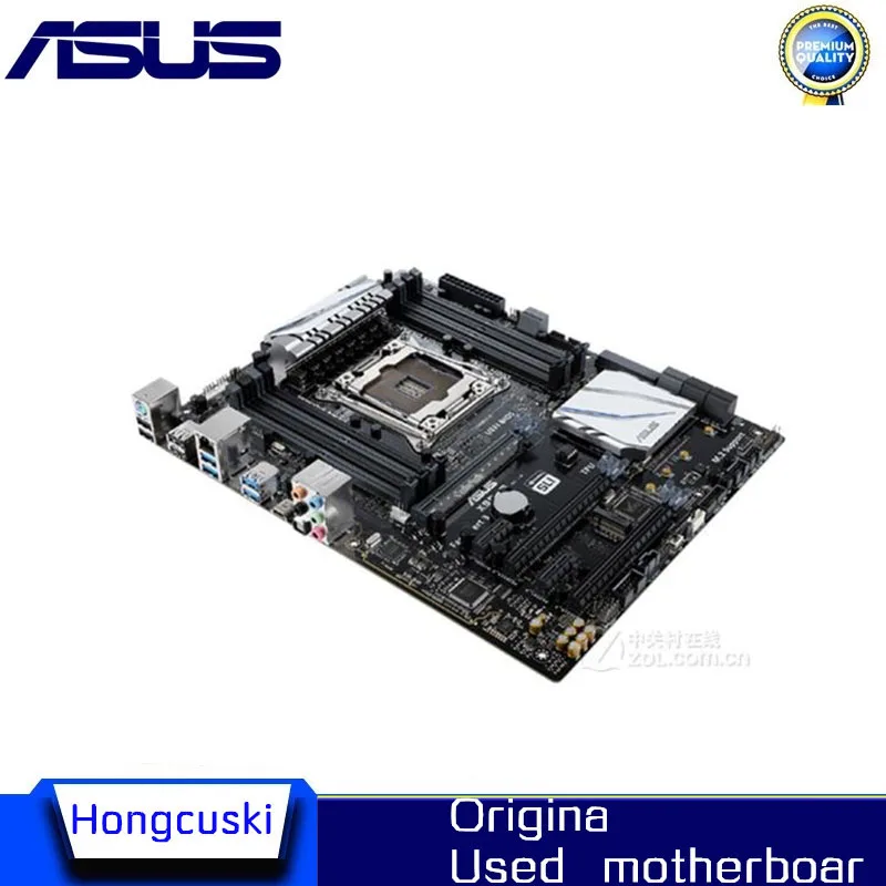 For ASUS X99-E LGA2011 Used original motherboard Socket LGA 2011-3 V3  DDR4 128GB X99 Desktop Motherboard