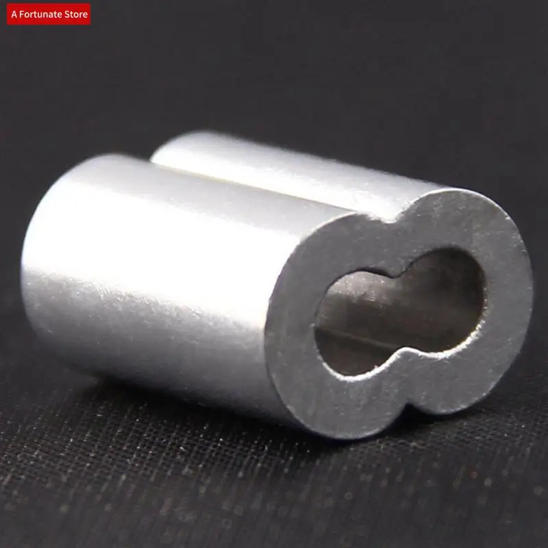 

200Pcs Aluminum Crimping Loop Sleeve For 3Mm Diameter Wire Rope And Cable-A78G