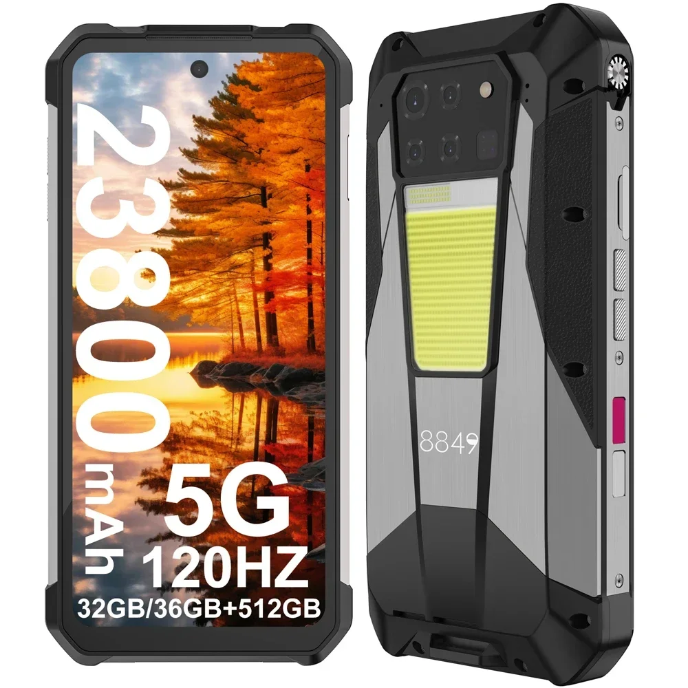 18G+512GB TANK 3 PRO 8849 5G Rugged Smartphone 100 Lumens Projector Dimensity 8200 Unihertz Phone 64MP Night Vision 200MP Camera