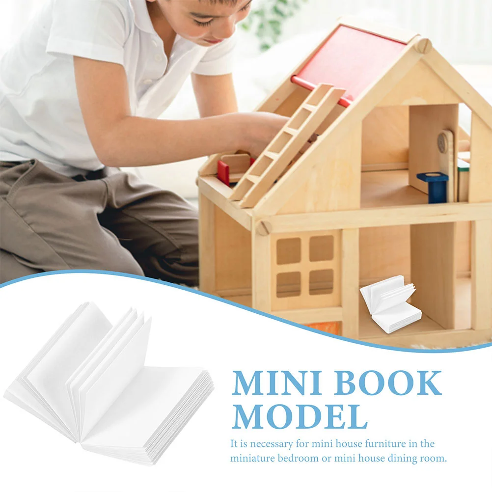 50-delig huisboekmodel studie scène kleine boeken kit speelgoed speelgoed kamer decoratie mini voor papier miniatuur