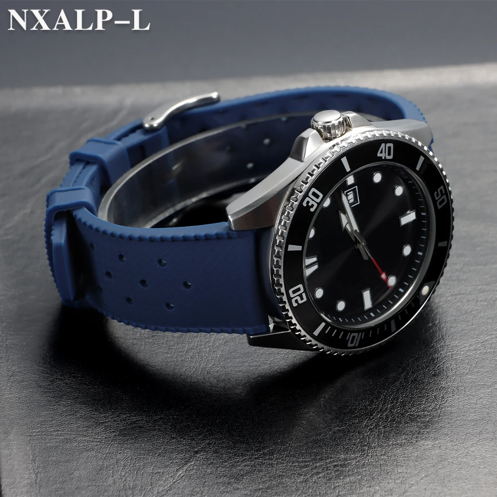 الاستوائية ساعة مطاطية حزام 18 مللي متر 20 مللي متر 22 مللي متر ل Seiko تنفس سيليكون الساعات ل أوريس المواطن الغوص سوار مقاوم للماء