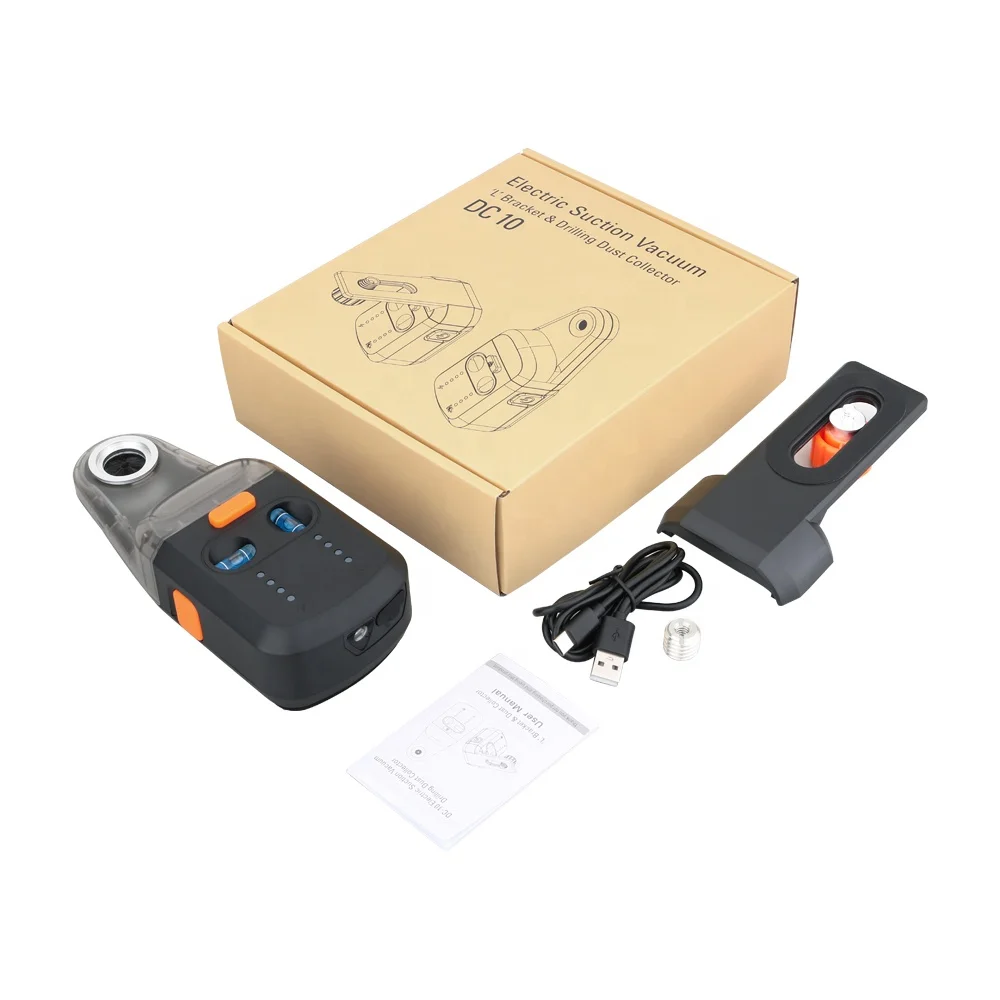 

New Multipurpose DIY Wall Drilling Tool Laser Level Marking Automatic Hole Drill Dust Collector with L Bracket