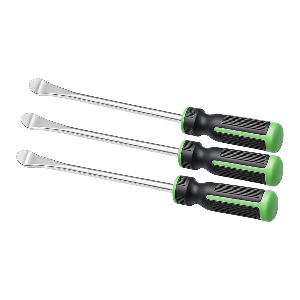 Tire Lever Kit for Motorcycle Lawn Equipment Tire Servicing Chrome Vanadium Steel Construction Rubberized Handle Design