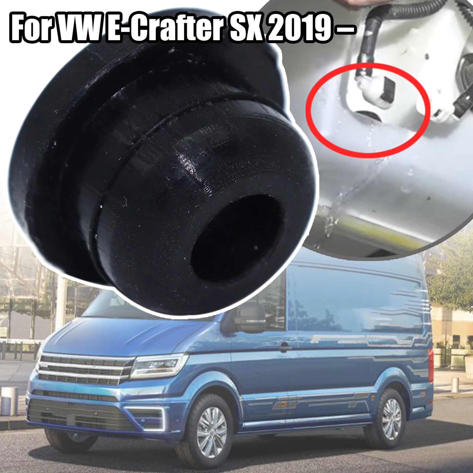 

For VW E-Crafter SX2019-Derby86 1975-1981Windscreen Washer Headlight Pump Seal Water Reservoir Gasket Mount Rubber Cap Clip Plug