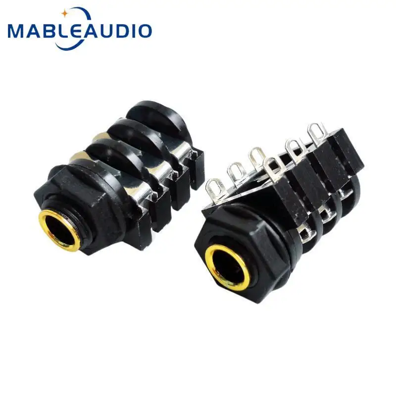 5PCS Premium Switch 4-pin 6-pin CLIFF JACK 6.35 Large 2-core Large 3-core Female Head Audio Stand 6.5 Stereo Socket