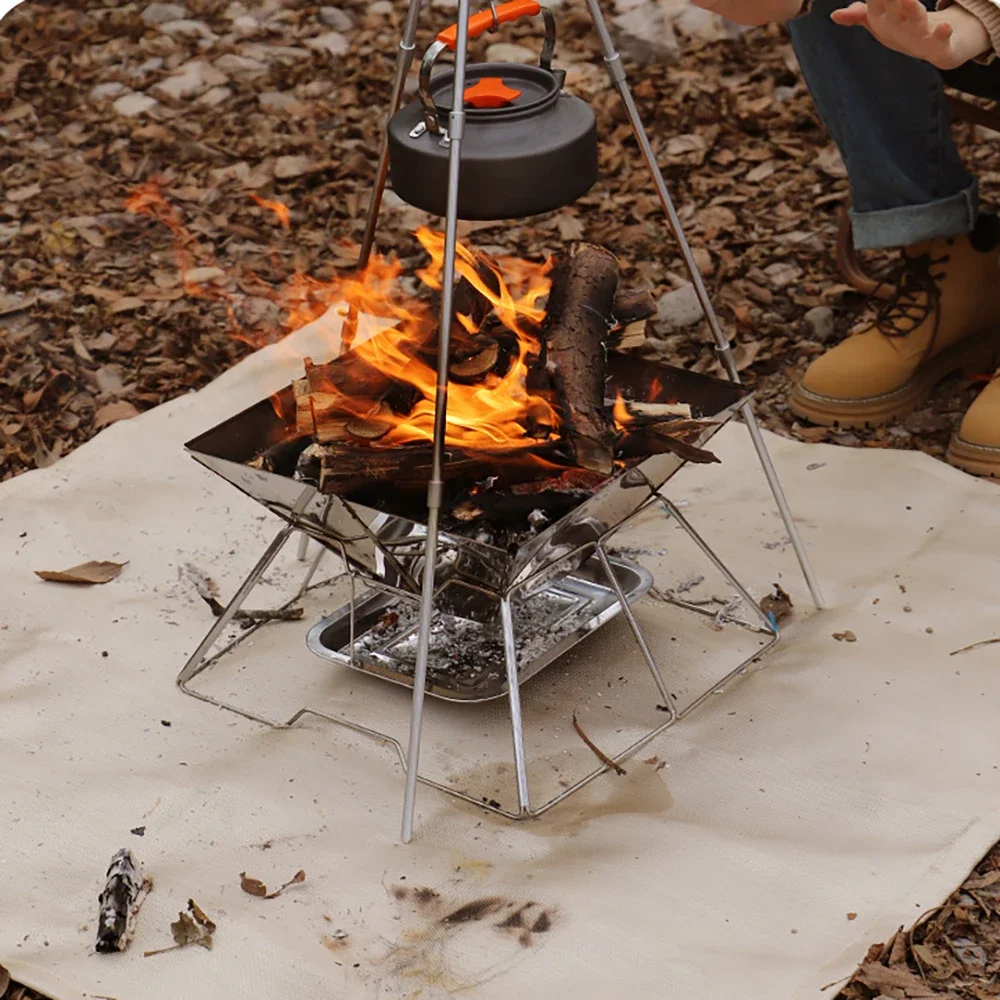 

Outdoor Picnic Barbecue Insulation Mat Camping Fireproof Cloth Mat Flame Retardant High Temperature Fire Blanket Fiberglass Mat
