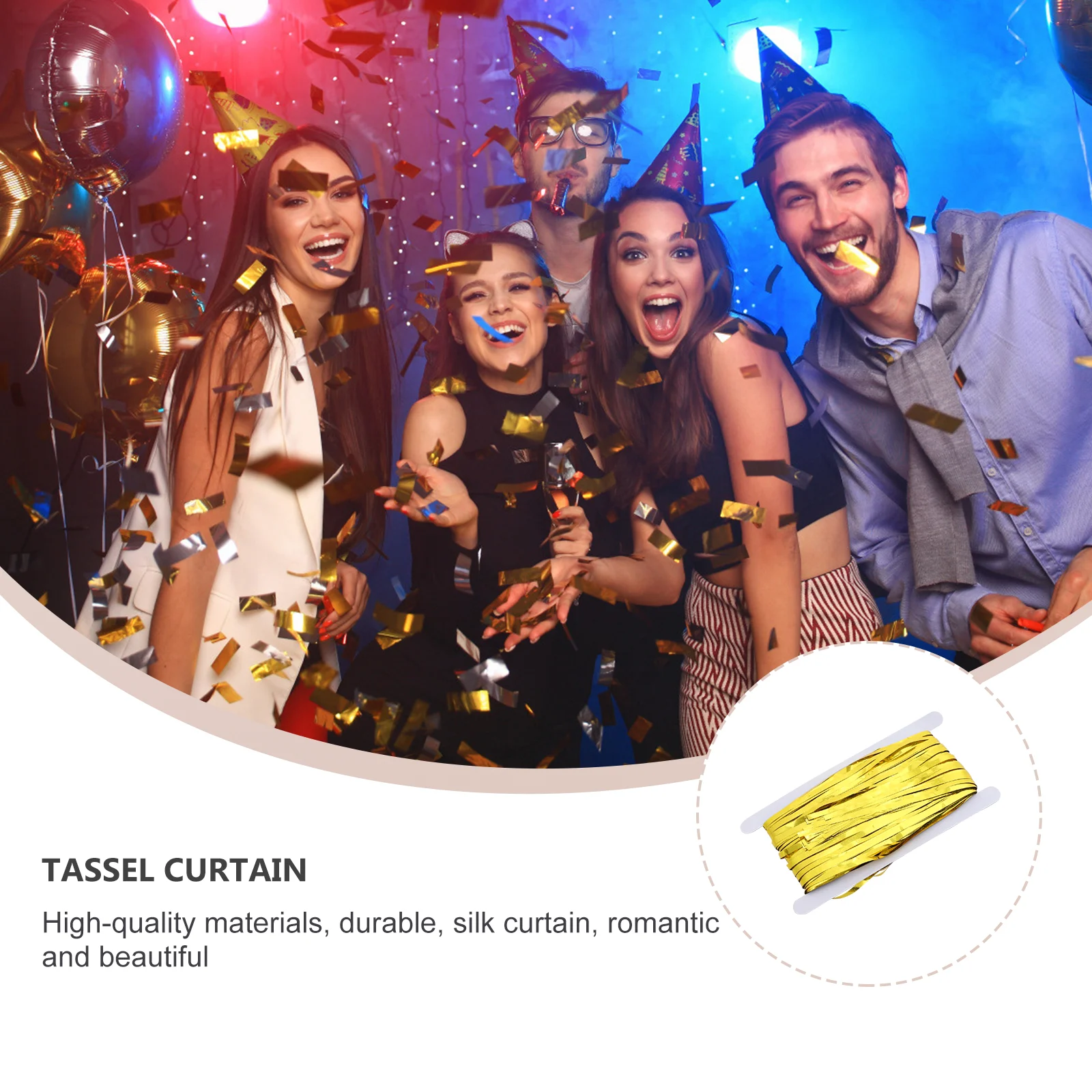 

1pc Sparkly Tassel Curtains Wedding Decor Festival Decoration Party Door Banner Photography Studio Accessories Fringe Curtain