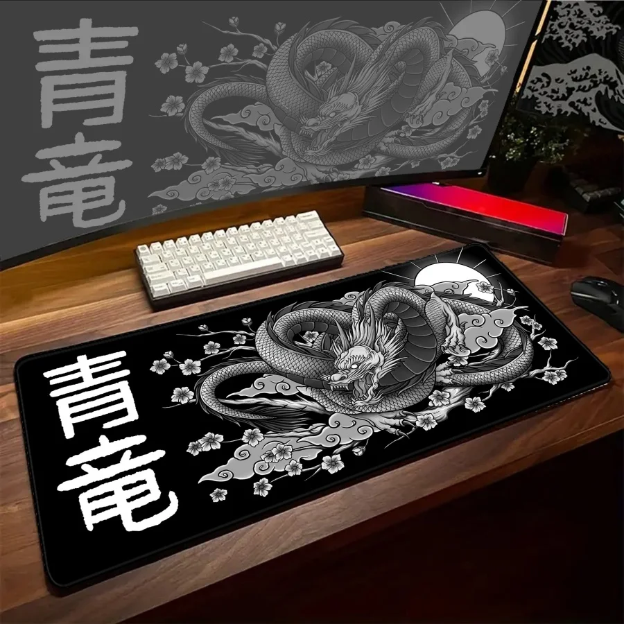

Большой коврик для мыши «Черный Дракон», милые аксессуары, настольный коврик, коврик для клавиатуры, игровой коврик XXL для ПК, геймерский коврик для офиса