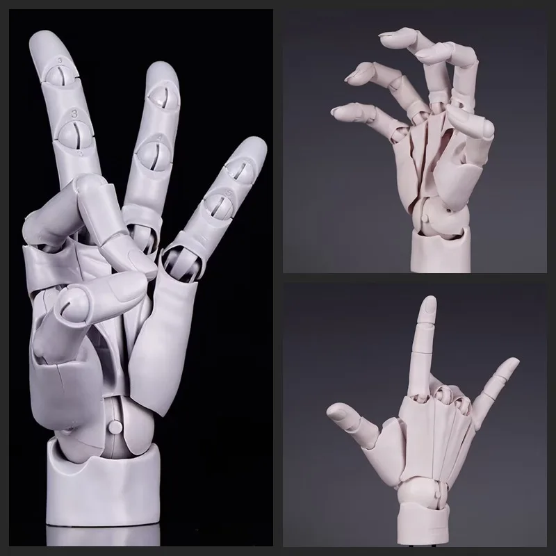 1:1 신형 가샤폰 캡슐 토이 관절 가동 손바닥 모델 예술적 프리미티브 기계 팔 피규어 데스크탑 장식 어린이 선물