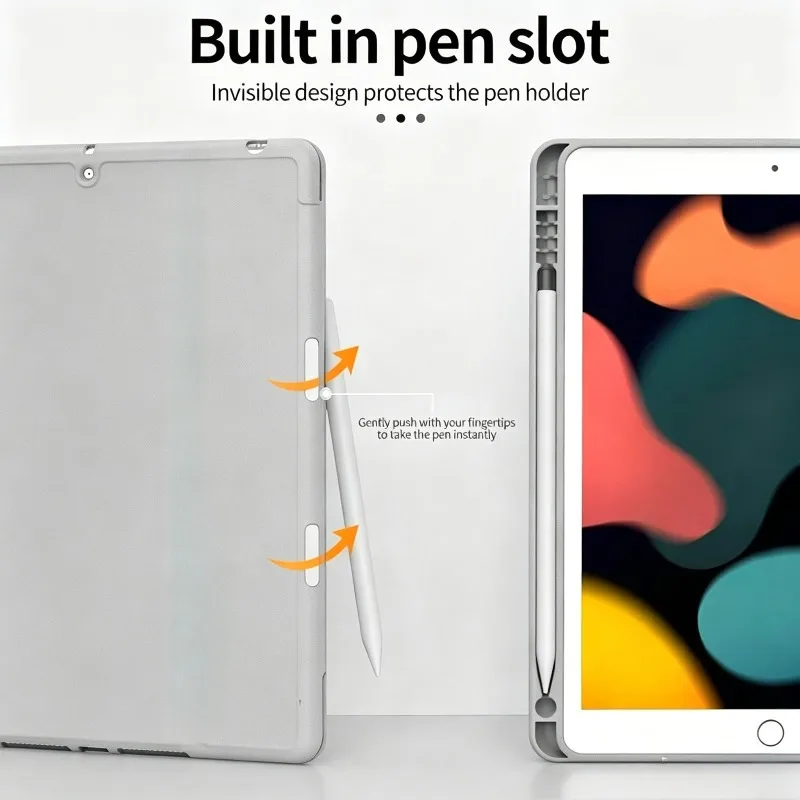 Triple Fold Magnetic Cover For New Xiaomi Poco Pad M1 12.1 Inch 2025 with Pen Holder Slot Support TPU+PU Leather Shockproof Case