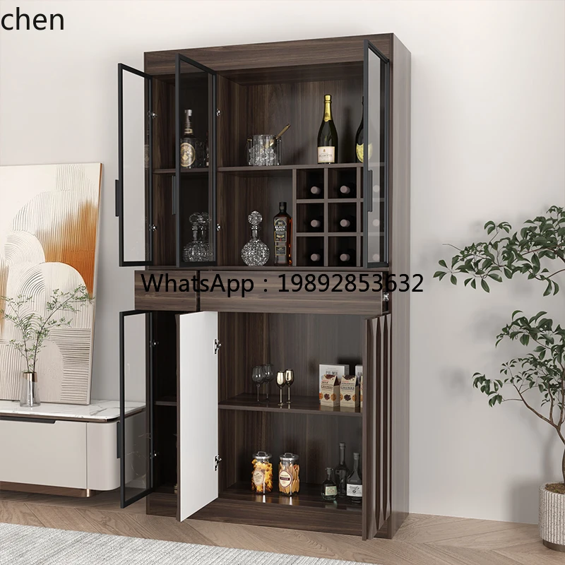 high-grade one-trip wall locker solid wood dining side cabinet household side cabinet shelf