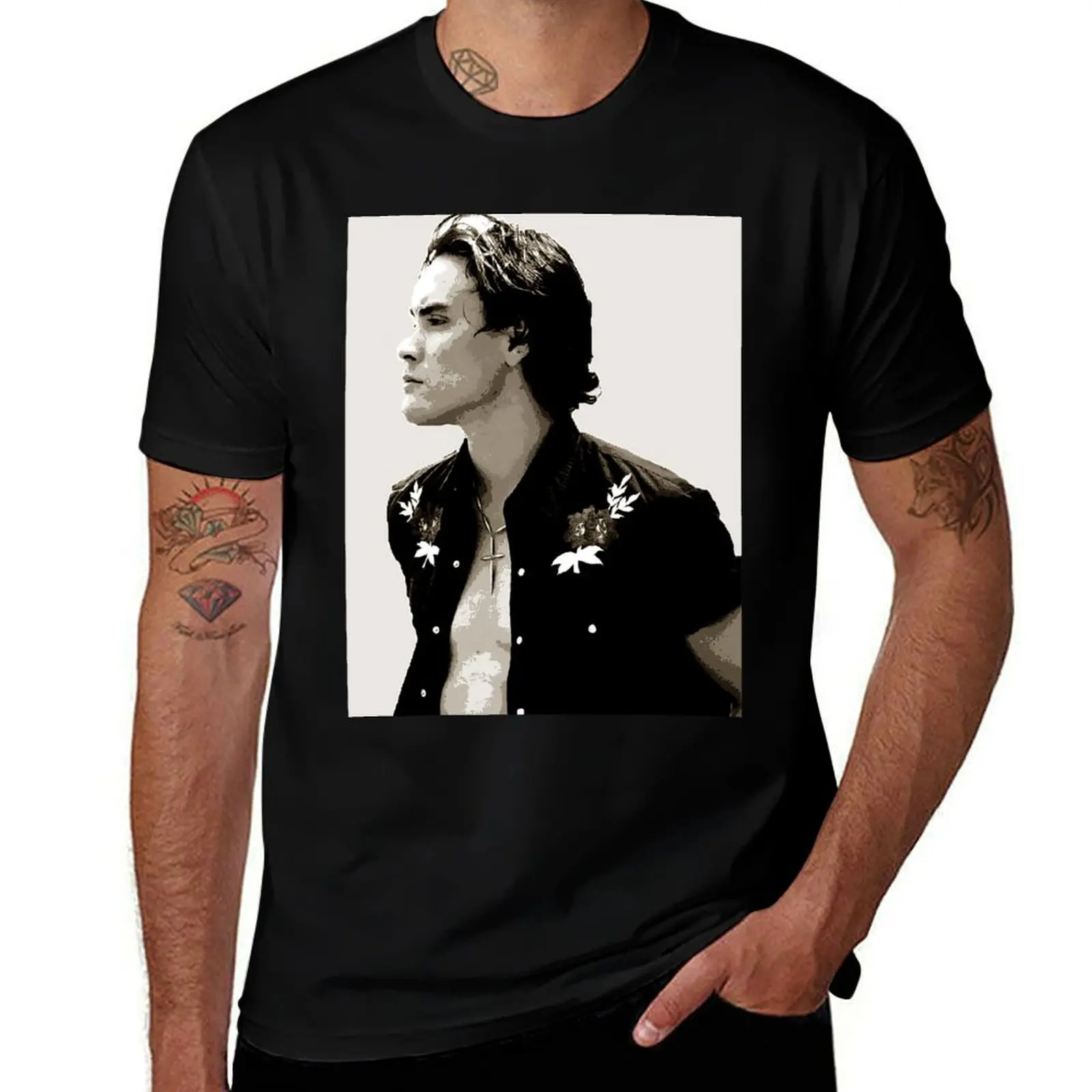 

Brandon Lee T-Shirt Vintage Style Printed Top