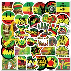 10/30/50pcs Bob Marley Reggae Music Stickers Cool Personalized Graffiti Sticker Decoration DIY Laptop Bike Suitcase Phone Decals