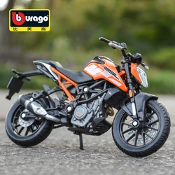 Bburago 1:18 KTM 250 Duke ที่ได้รับอนุญาตจำลองรถจักรยานยนต์ของเล่นรถของขวัญคอลเลกชัน