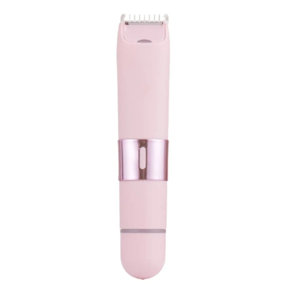 2 in 1 USB Rechargeable Electric Razor Waterproof Cordless Women Shaver Double Head Hair Trimmer Travel