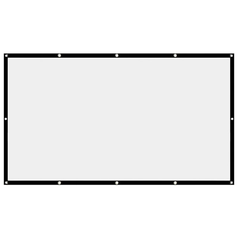 

Projector Screen Movie Screen 16:9 Portable Projector Screen Foldable Washable For Theater Home Movie 150 Inch