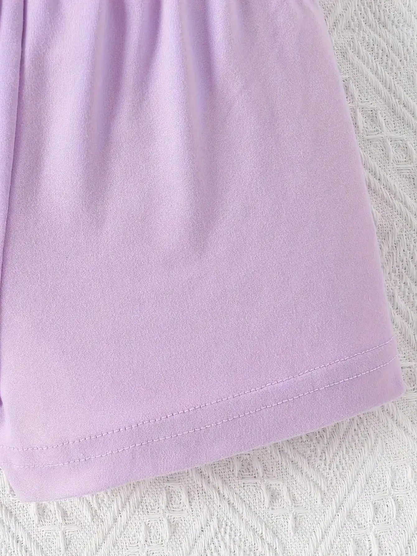 2026 Mädchen-Liebesbrief-Print Zweiteiler-Set Rundhals-Kurzarm-T-Shirt + lockere einfarbige Shorts Sommer-Set – Detail 30