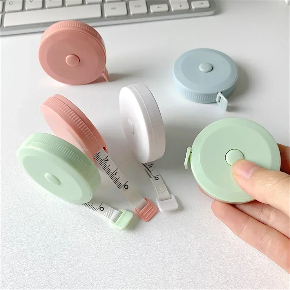 2 Meter Soft Tape Measure Scale Body Sewing Flexible Tailor Ruler Centimeter Inch Portable Retractable Self-Lock Measuring Tape