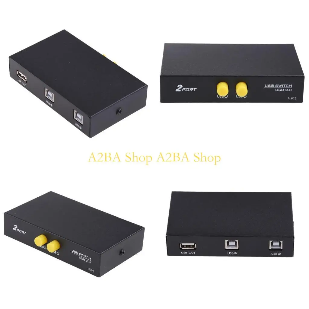 

A2BA USB-устройство для печати с выходом 2 в 1, 2 порта USB 2.0, сплиттер, адаптер принтера, распределительная коробка для для