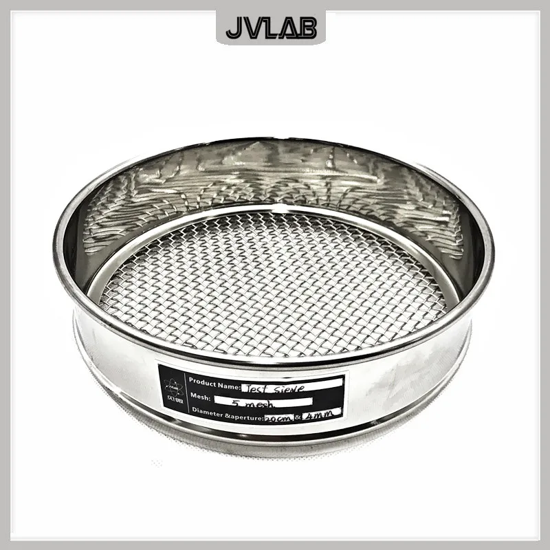 

Woven Wire Mesh Test Sieve Sampling Inspection Pharmacopeia Laboratory Standard Sieve Stainless Steel R20cm Pore Size 2~5 mm