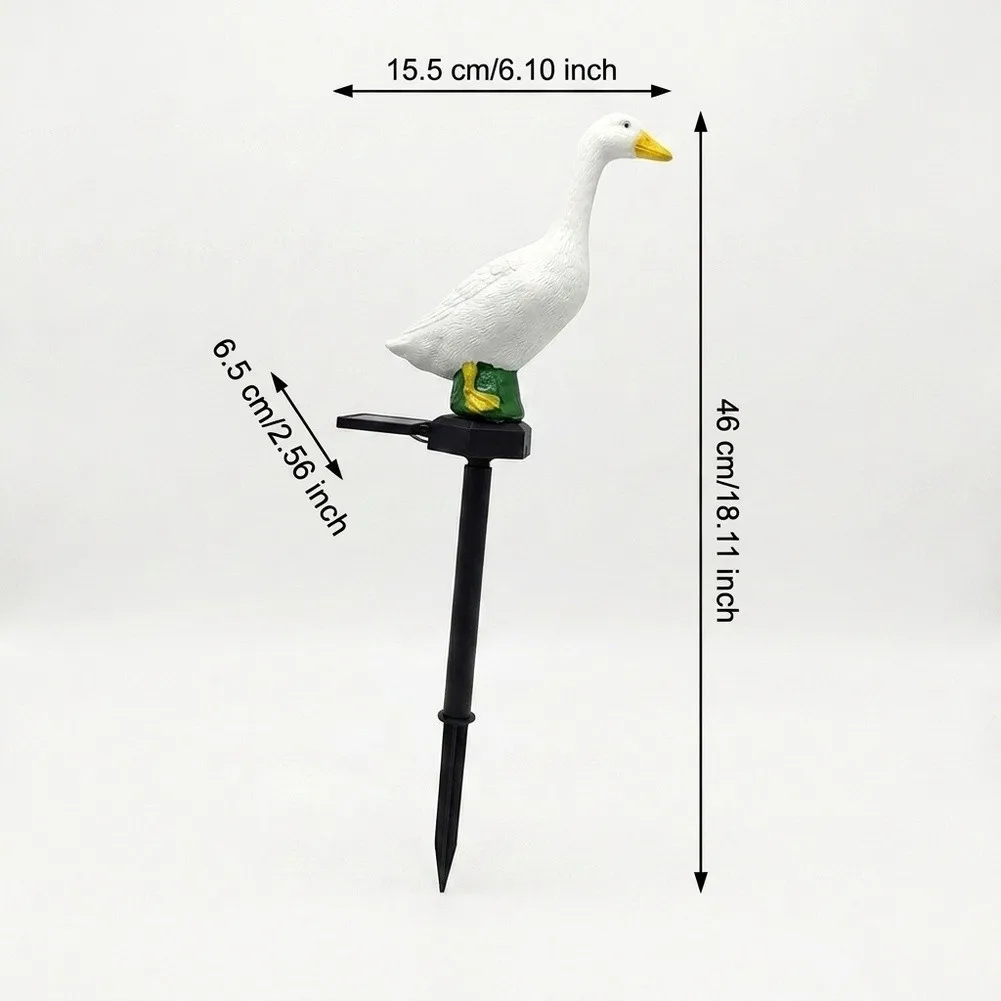 for Solar Powered Bird Solar Goose Lamp Automatic Night Lighting Weather Resistant Material Energy Efficient Solution