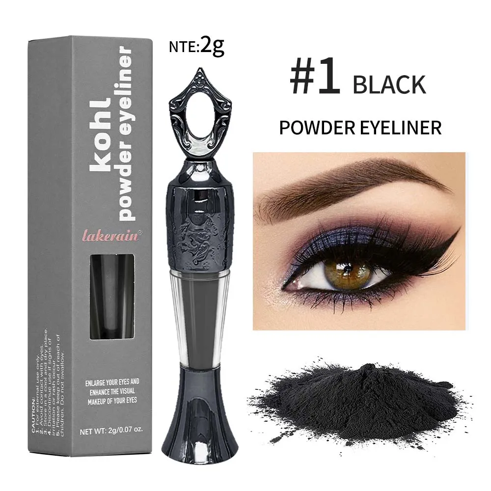 Kohl Powder Eyeliner Long-Lasting Eye Color Gentle & Skin-Friendly Easy to Use Smoothly Outlines Eyeliner